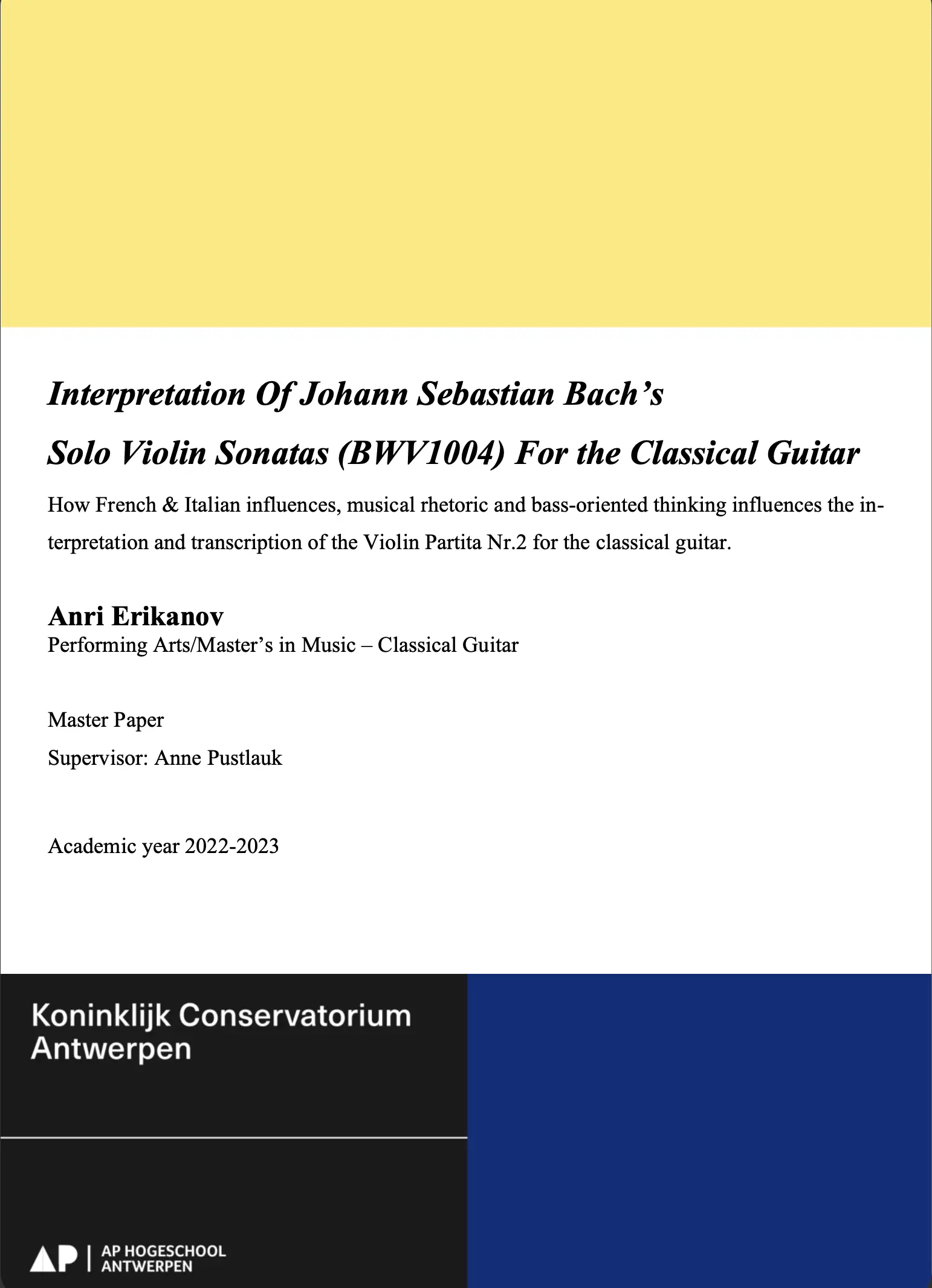 Bach Project